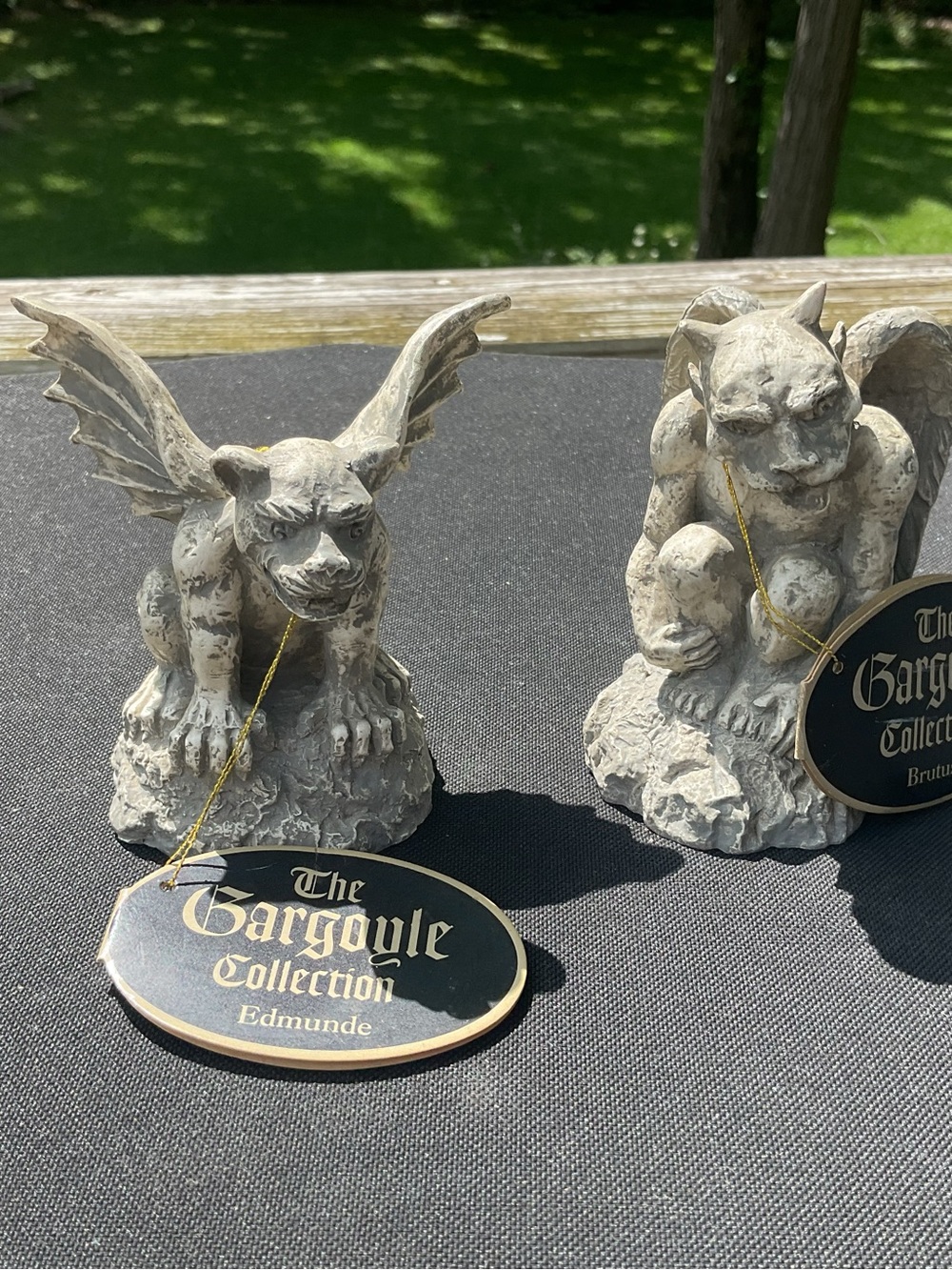 2 Vintage The Gargoyle Collection Statues Edmunde & Brutus NWT 1996